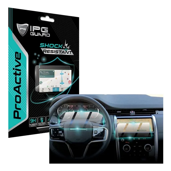 IPG Land Rover 2020-2022 Discovery Sport 10.2" Navigasyon + Panel (2 Parça) Ipg Proactive Ekran Koruyucu - Şeffaf - Görsel 2