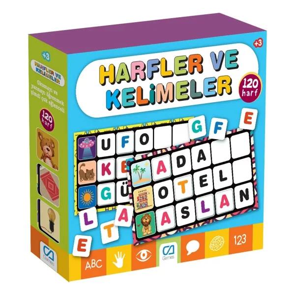 CA Games CA5129 Harfler ve Kelimeler Eğitici Oyun - Görsel 2