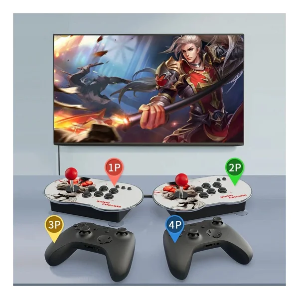Gd 34 Retro Arcade Oyun Konsolu / 2 Joystick /10000 Oyun / 64G Hafıza / HDMI Bağlantılı - Görsel 4