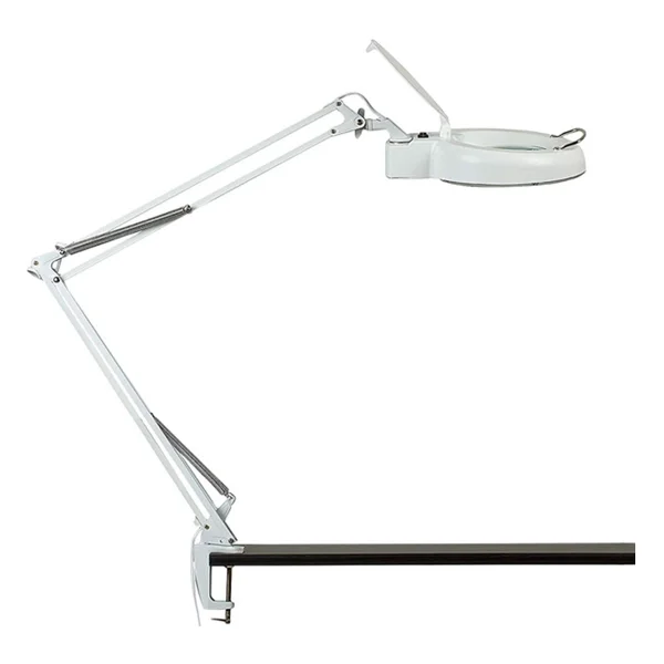 Powermaster 8606C-D 220 Volt 3 Diopter 64 Ledli 155MM Masaüstü Akrobat Büyüteç - Görsel 6
