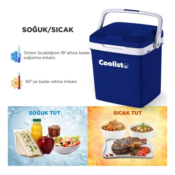 Coolist CLT26 12-220 V 26 lt Termoelektrikli Araç Buzdolabı - Görsel 4