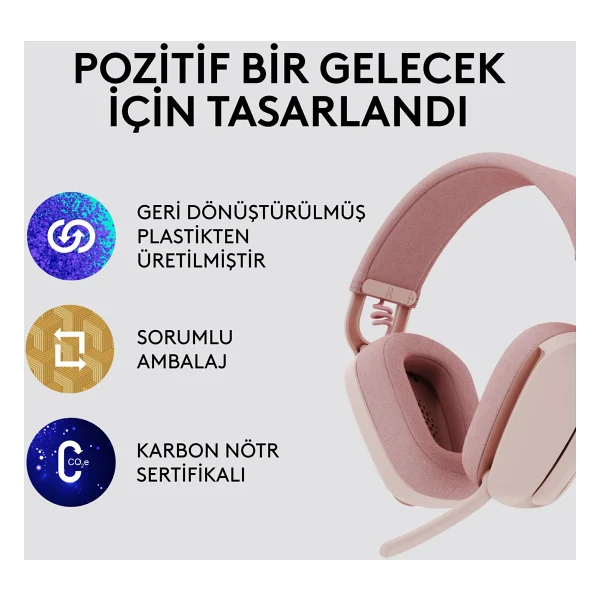 Logitech Zone Vibe 100 Bluetooth Çağrı Merkezi Kulaklığı - Görsel 5