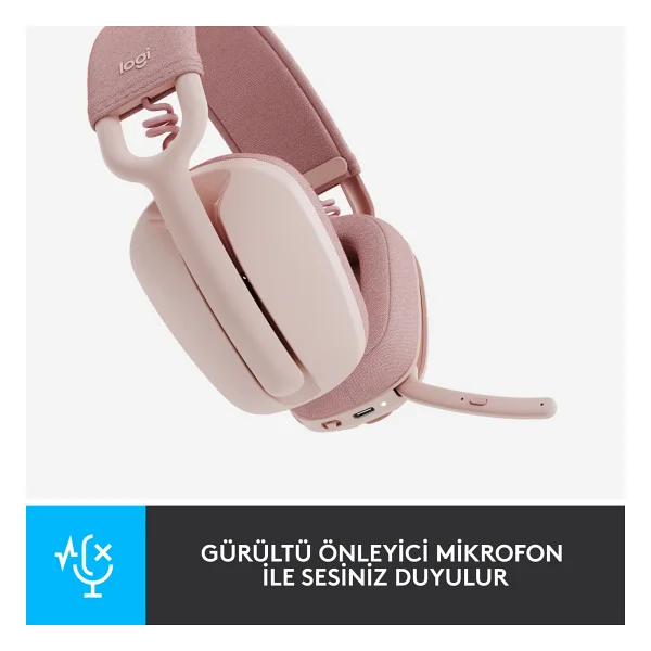 Logitech Zone Vibe 100 Bluetooth Çağrı Merkezi Kulaklığı - Görsel 3