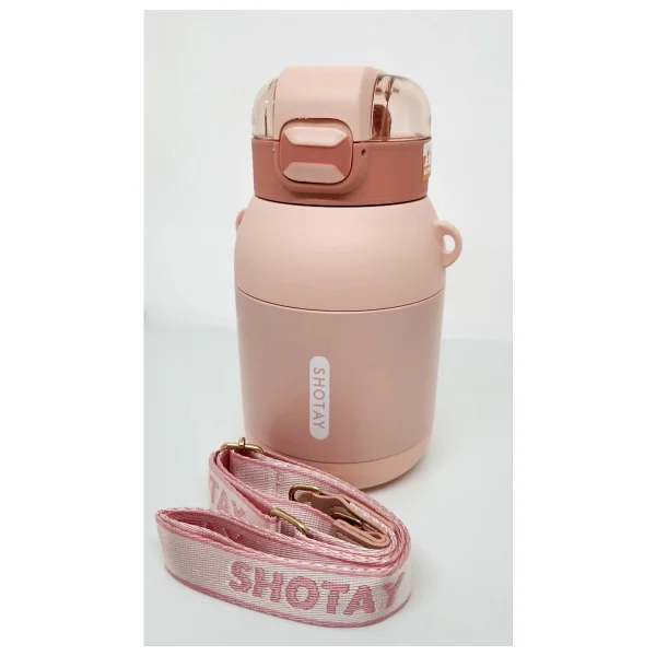 Shotay Dome ST-8081 Pembe 800 ml Çelik Termos Matara - Görsel 8