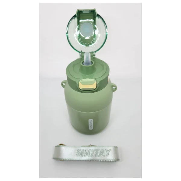 Shotay Dome ST-8081 Yeşil 800 ml Çelik Termos Matara - Görsel 5
