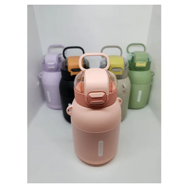 Shotay Dome ST-8081 Yeşil 800 ml Çelik Termos Matara - Görsel 4