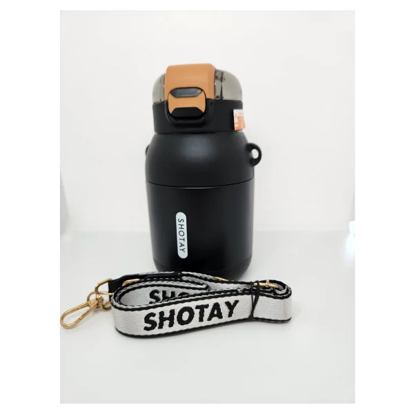Shotay Dome ST-8081 Siyah 800 ml Çelik Termos Matara - Görsel 6