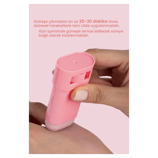Bade Natural Ton Eşitleyici ve Aydınlatıcı Pembe 16 gr 50 Faktör Stick Güneş Kremi - Görsel 6