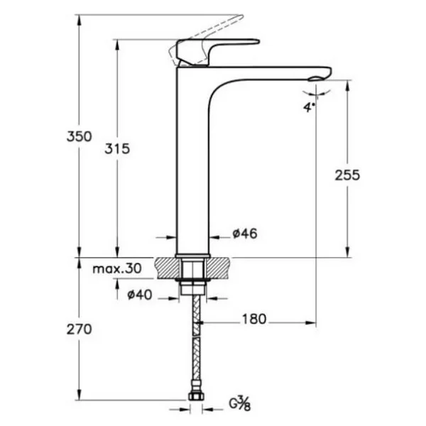 Artema Root Round A4270774 Soft Altın Çanak Lavabo Bataryası - Görsel 3