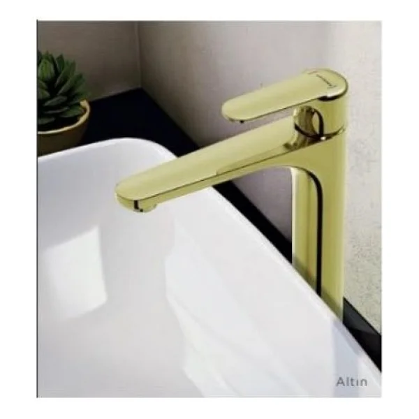 Artema Root Round A4270774 Soft Altın Çanak Lavabo Bataryası - Görsel 4