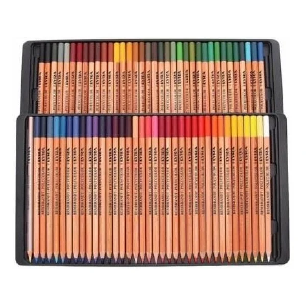 Lyra Rembrandt Polycolor Metal Kutu 72'li Kuru Boya Seti - Görsel 5