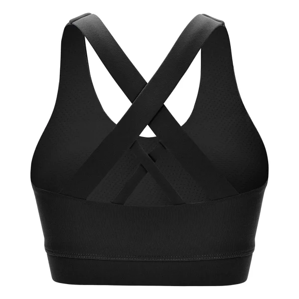 Ghassy Co. Kadın Çarpraz Sırt Detaylı Criss Cross Kaplı Yoga Egzersiz Fitness Spor Sütyeni - Siyah - Görsel 3