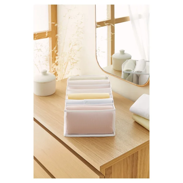 Ocean Home Textile 7 Bölmeli File Dolap Çekmece Içi Akordiyon Tipi Katlanır Çamaşır Düzenleyici Organizer - Görsel 4