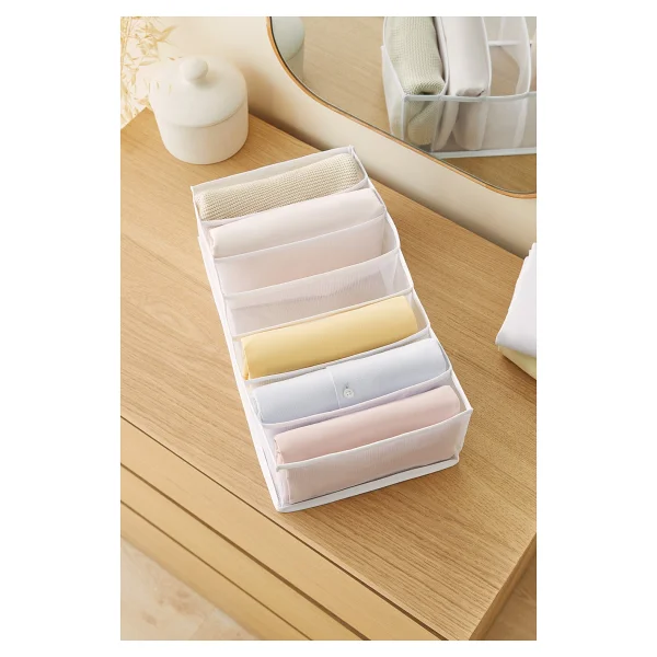 Ocean Home Textile 7 Bölmeli File Dolap Çekmece Içi Akordiyon Tipi Katlanır Çamaşır Düzenleyici Organizer - Görsel 5