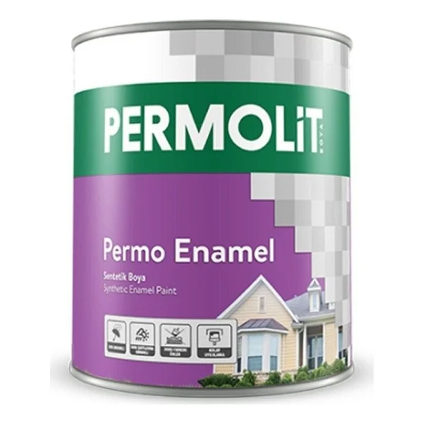 Permolit Enemel 00018 Sentetik Boya 2,5 Lt Siyah - Görsel 5