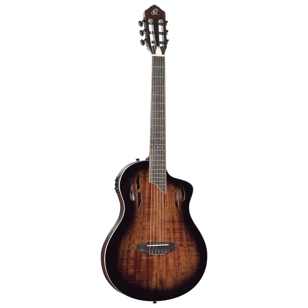 Ortega TourPlayer Deluxe RTPDLX-ACA Acacia Burst Elektro Klasik Gitar - Görsel 9