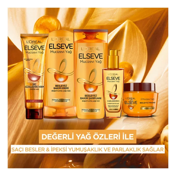 L'Oreal Paris Elseve Mucizevi Yağ Besleyici 360 ml Saç Kremi - Görsel 3