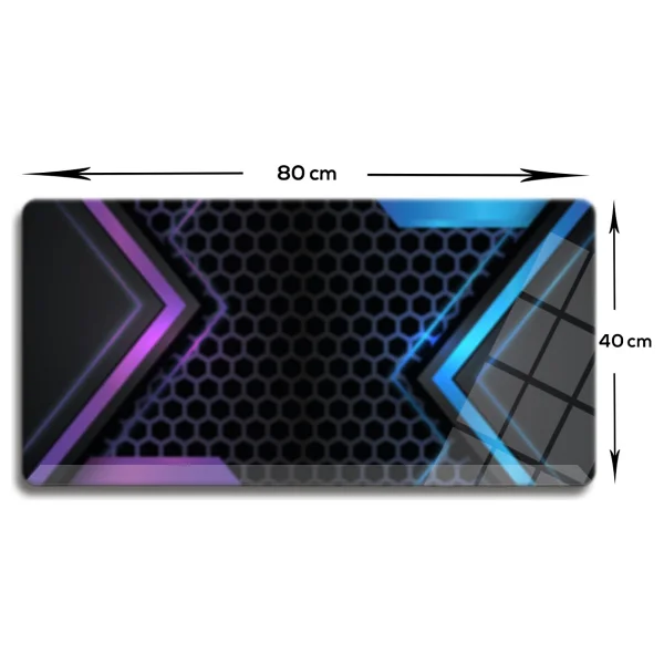 Decorita Cam Mouse Pad Cam Masa Matı Light Effect Large 40cm X 80cm - Görsel 4