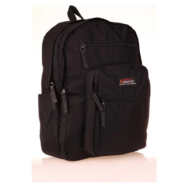 Kaukko K1426 Full Pocket Siyah Okul Sırt Çantası - Görsel 4