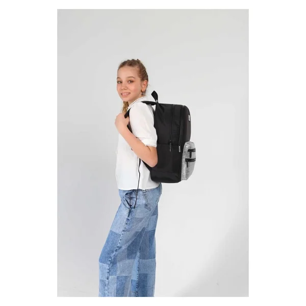 Kaukko Magic Dreams Leather K1722 Black Okul Sırt Çantası - Görsel 2