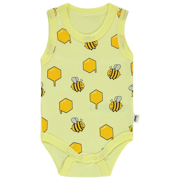 Civil Baby Arı Empirme Baskılı Sfr.Kol1-36 Ay Çıtçıtlı Badi - Ekru24-36 Ay - Görsel 8