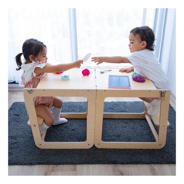 Orfis Kids Montessori Masaya Dönüşebilen Ahşap Öğrenme Kulesi - Görsel 4