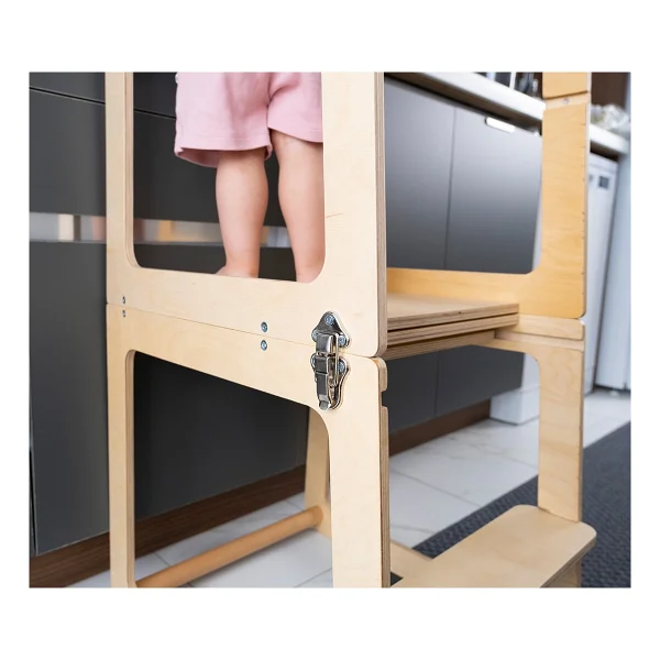 Orfis Kids Montessori Masaya Dönüşebilen Ahşap Öğrenme Kulesi - Görsel 5