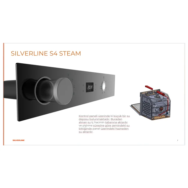 Silverline BO65P4W01 Buharlı Ankastre Fırın - Görsel 7