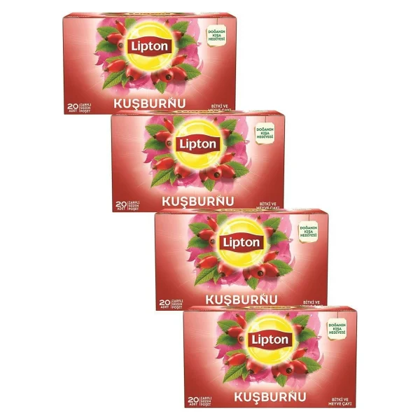 Lipton Kuşburnu Bitki Çayı 20'li 4 Adet - Görsel 2