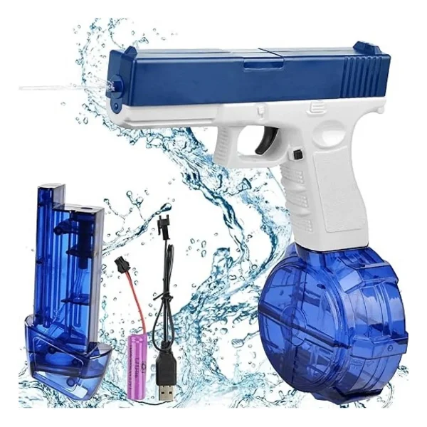 Trust Store Elektrikli Otomatik Atış Yapan Su Tabancası Mavi 10 Metre Menzilli 500 Ml. Depolu 20 Cm. - Görsel 4