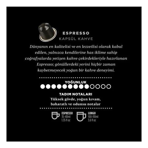 Kahve Dünyası Espresso Süper Karışım Kapsül Paketi 70 Kapsül - Görsel 5