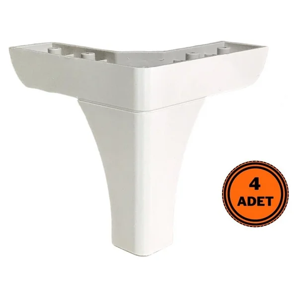 Eym 4 Adet Bella Ayak Mobilya Koltuk Çekyat Ayağı 14 cm Aytaşı-Krem - Görsel 6