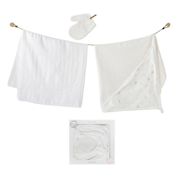 AndyWawa AC25368 80x80 cm 3'lü Bebek Havlu Takımı - Görsel 2