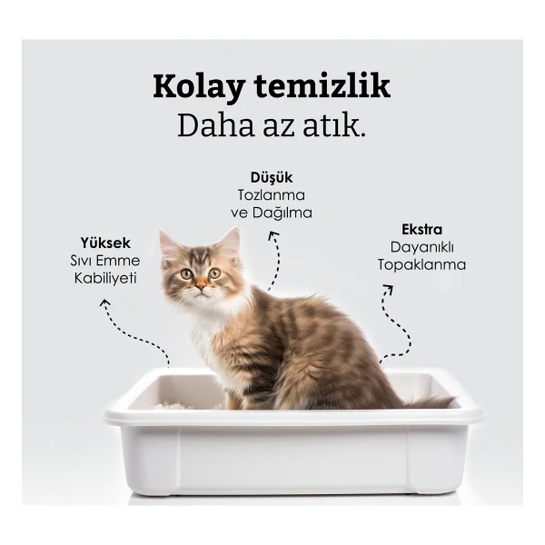 CatPlus Kokusuz 10 lt 2'li Kedi Kumu - Görsel 4