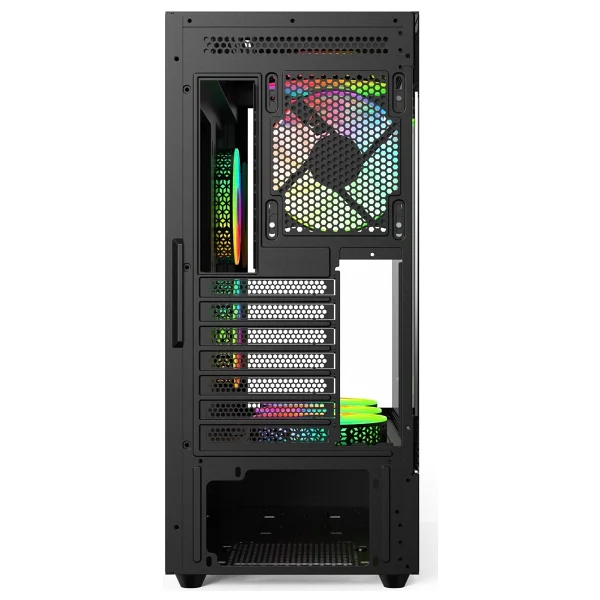 Gametech Phantom 6 x 120 MM RGB Fanlı Oyuncu Bilgisayar Kasası Siyah - Görsel 5