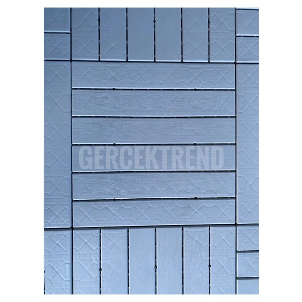 Gerçek Trend Parke Desenli Dış Mekan Sert Plastik Yer Karosu Zemin Döşemesi Lila Renk 50X50 1 M2 (4 Adet) - Görsel 4