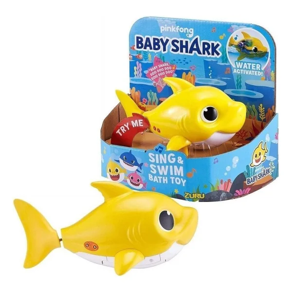 Baby Shark Sesli ve Yüzen Figür Banyo Oyuncağı - Görsel 2