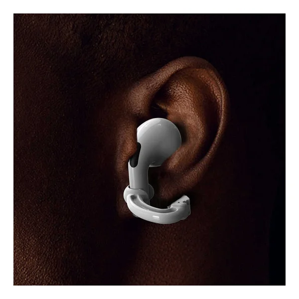 ZORE Air Pods Earhook Kulaklık Tutucu Aparat-Siyah - Görsel 3