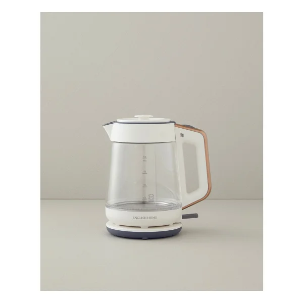 English Home CMK 6001 1900 W Beyaz Bakır Cam Çay Makinesi - Görsel 3