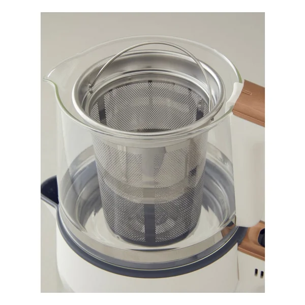 English Home CMK 6001 1900 W Beyaz Bakır Cam Çay Makinesi - Görsel 5