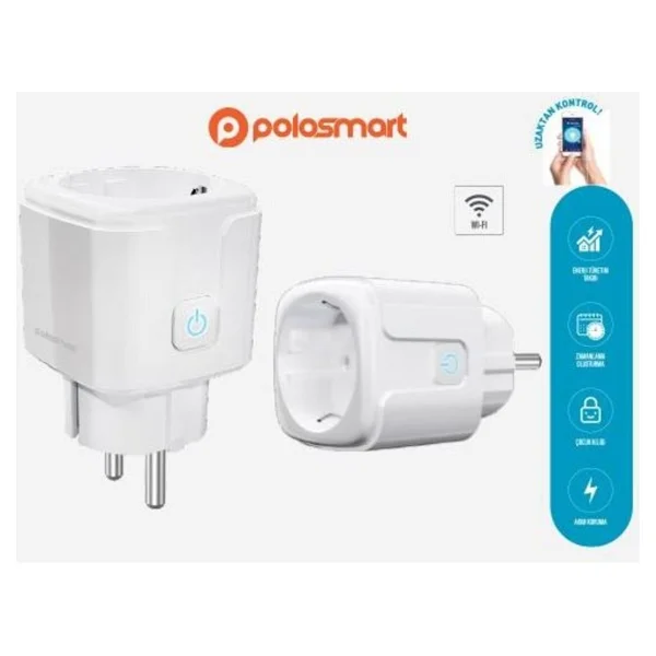 Polosmart Akıllı Priz MP16 - Siyah - 1 Adet - Görsel 2