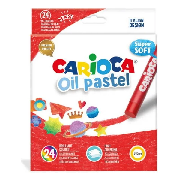 Carioca 24'lü Yağlı Pastel Boya - Görsel 4