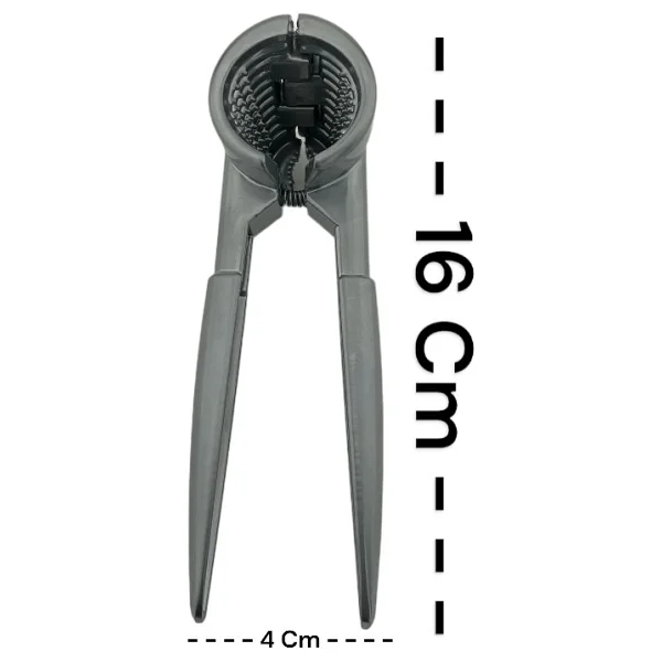 TG Tek-İş Global Ceviz ve Fındık Kıracağı - Uzun Saplı Gri Renk, Dayanıklı Metal Kıracak, Ergonomik Tasarım - Görsel 2