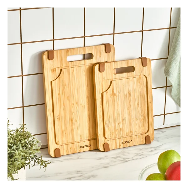 Karaca Roy Bamboo Pro 28-33 cm 2'li Kesme Tahtası - Görsel 7