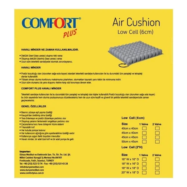 Comfort Plus DM-645 Havalı Oturma Minderi - Görsel 2