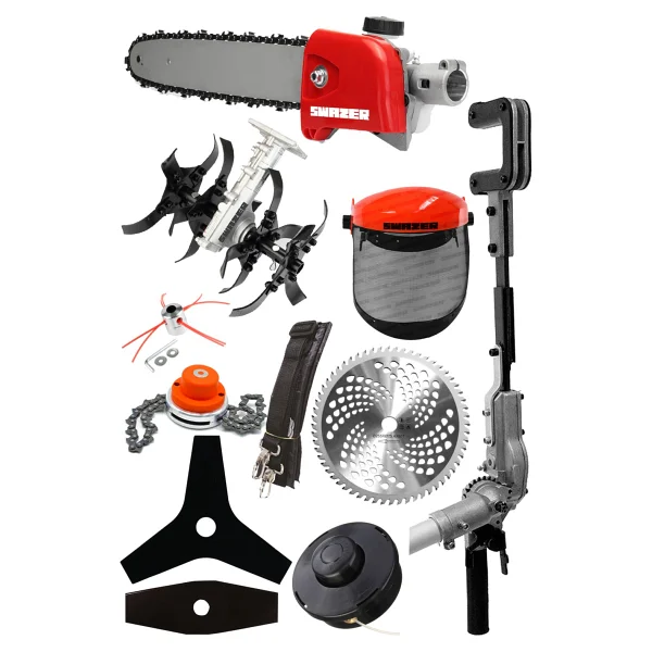 Swazer Bs9 Sırt Tipi Süper Set Benzinli Motorlu Tırpan Ot Çim Biçme Makinesi - Görsel 3