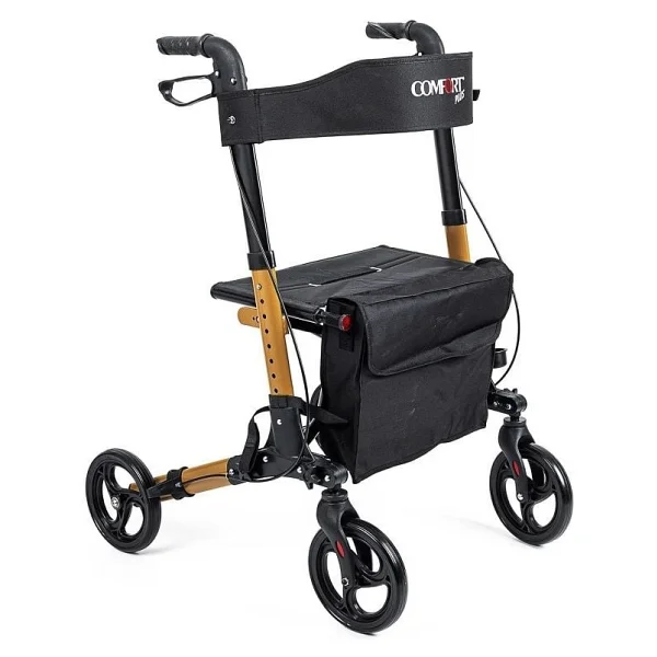 Comfort Plus DM-9102 Kahverengi Alüminyum Tekerlekli Rolatör - Görsel 5