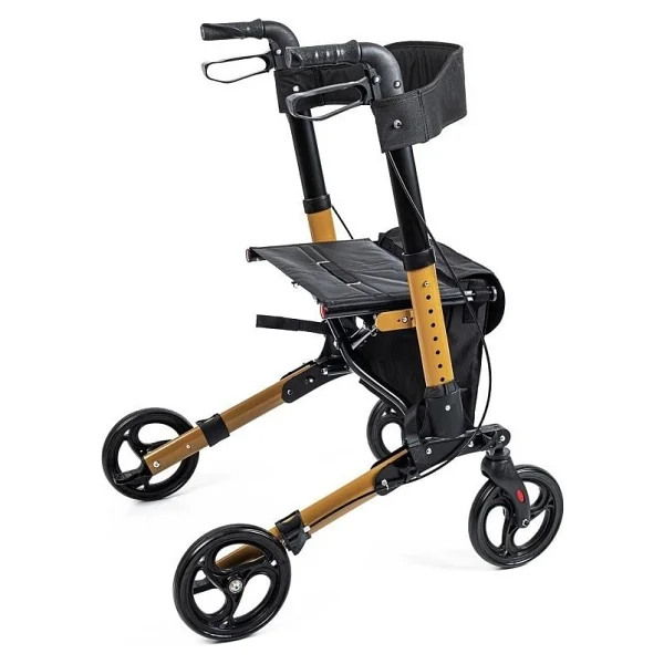 Comfort Plus DM-9102 Kahverengi Alüminyum Tekerlekli Rolatör - Görsel 2