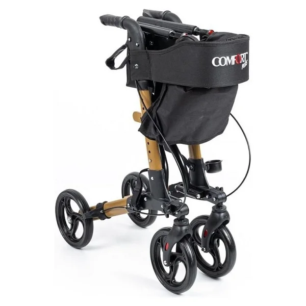 Comfort Plus DM-9102 Kahverengi Alüminyum Tekerlekli Rolatör - Görsel 3