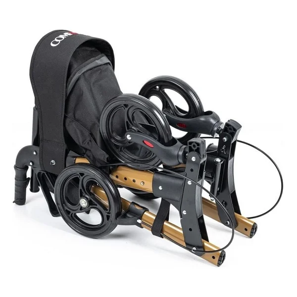 Comfort Plus DM-9102 Kahverengi Alüminyum Tekerlekli Rolatör - Görsel 4